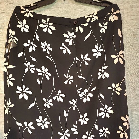 Pendleton Vintage black white Skirt 14 Light Weight - Picture 1 of 5